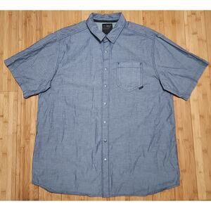 5.11 Tactical Men’s Sz Large Ares Short Sleeve Shirt Snap Button Blue Work Shirt